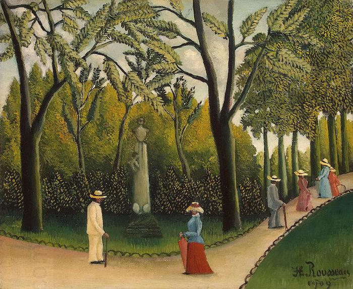 Henri Rousseau Luxembourg Gardens. Monument to Chopin oil painting picture